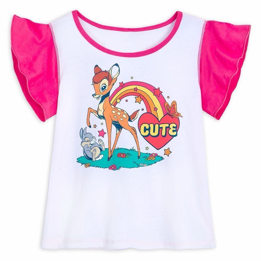 Bambi & Thumper T-Shirt Girls - Sensory Friendly Disney NWT Sealed Size 7/8